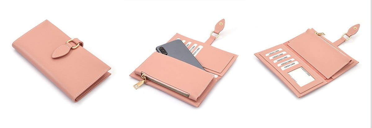 buckled-leather-powder-wallet-wholesale