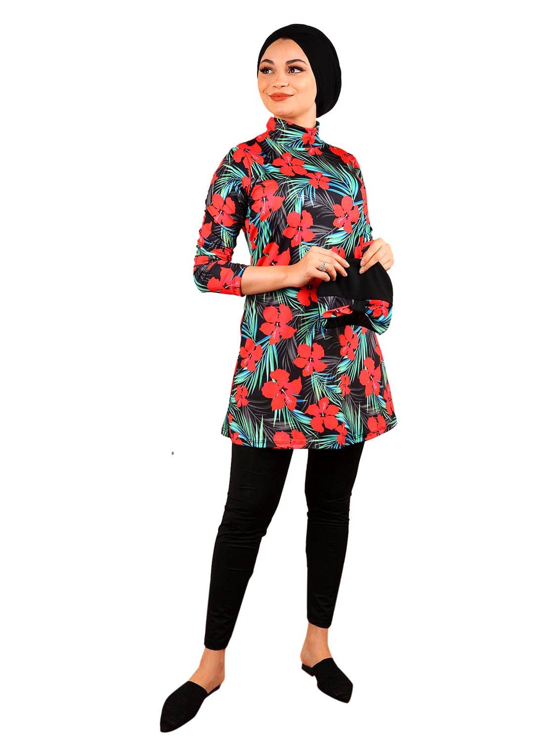flower-patterned-muslim-swimsuit