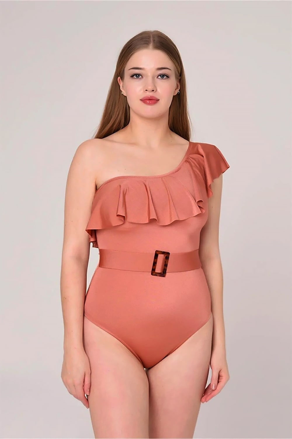 powder-pink-belted-wholesale-swimsuit