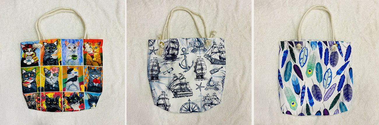 wholesale-patterned-beach-bag